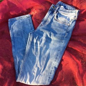 h&m straight leg slim ankle jeans